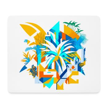 Résumé été - Tapis de souris (format paysage) - blanc - Devant