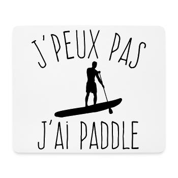 J'peux pas j'ai paddle - Sports nautiques - Tapis de souris (format paysage) - blanc - Devant