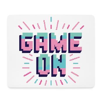 Game on - Mousepad (Querformat) - Weiß - Vorne