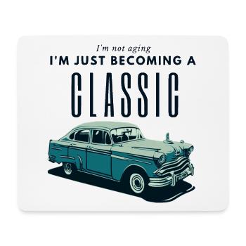 Oldtimer Zeitalter Nostalgie Design - Mousepad (Querformat) - Weiß - Vorne