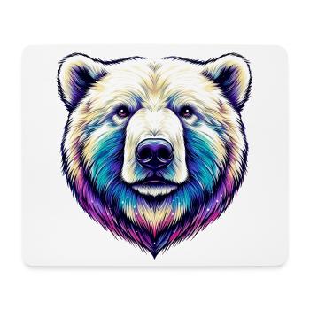White Polar Bear - Mouse Pad (horizontal) - white - Front