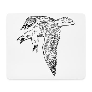 Two-headed seagull - Mouse Pad (horizontal) - white - Front