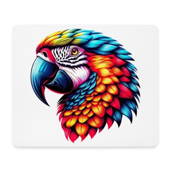 Papagei - Mousepad (Querformat) - Weiß - Vorne