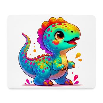 Dinosaure - Tapis de souris (format paysage) - blanc - Devant