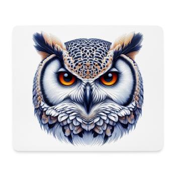 Hibou - Tapis de souris (format paysage) - blanc - Devant
