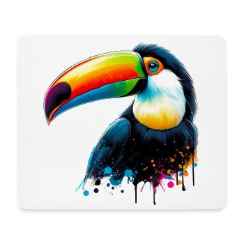 Toucan - Tapis de souris (format paysage) - blanc - Devant