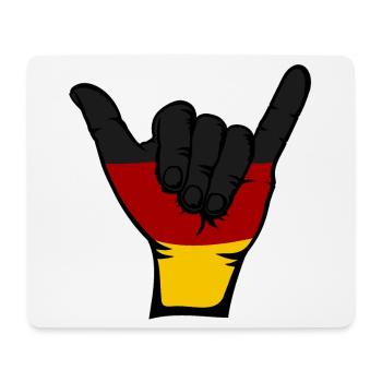 Deutschland Flagge Surfing Symbol - Mousepad (Querformat) - Weiß - Vorne