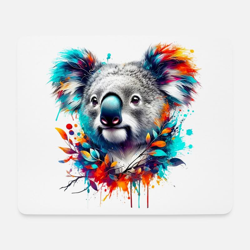 Koala - Mousepad (Querformat) - Weiß