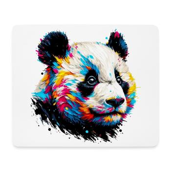 Panda - Mousepad (Querformat) - Weiß - Vorne