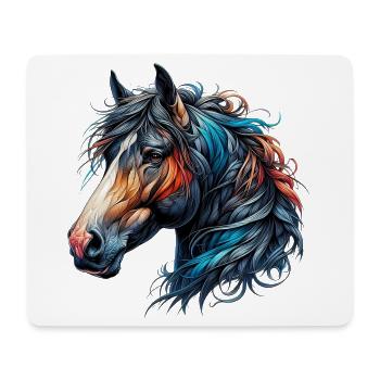 Pferd - Mousepad (Querformat) - Weiß - Vorne