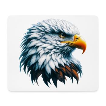 Adler - Mousepad (Querformat) - Weiß - Vorne
