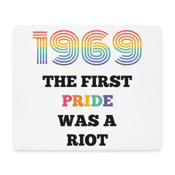 LGBT Pride Month - The First Pride Was A Riot - Mouse Pad (horizontal) - white - Front