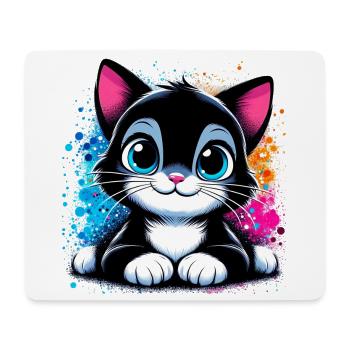 Cat - Mouse Pad (horizontal) - white - Front