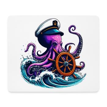 Krake - Mousepad (Querformat) - Weiß - Vorne