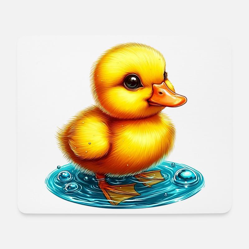 Entenküken Ente Ente Ente Ente - Mousepad (Querformat) - Weiß