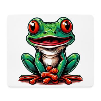 Grenouille - Tapis de souris (format paysage) - blanc - Devant