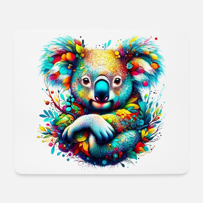 Koala - Mousepad (Querformat) - Weiß