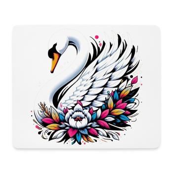 Swan - Mouse Pad (horizontal) - white - Front