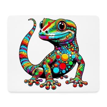 Gecko - Tapis de souris (format paysage) - blanc - Devant