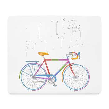 Design de vélo futuriste - Tapis de souris (format paysage) - blanc - Devant