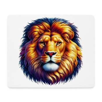 Lion - Mouse Pad (horizontal) - white - Front