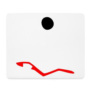 Monster Halloween traurig Comic Zombie Zahn Zyklop - Mousepad (Querformat) - Weiß - Vorne