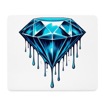 Diamant - Tapis de souris (format paysage) - blanc - Devant
