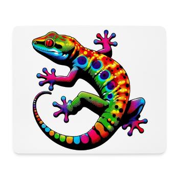 Gecko - Tapis de souris (format paysage) - blanc - Devant