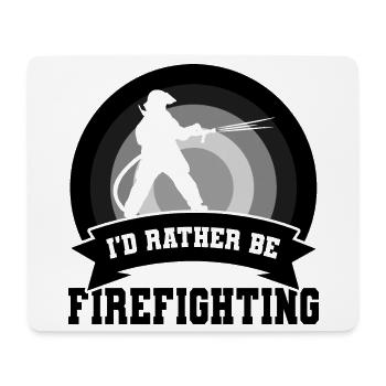 Feuerwehrmann Spruch - Mousepad (Querformat) - Weiß - Vorne