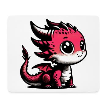Dragon - Tapis de souris (format paysage) - blanc - Devant