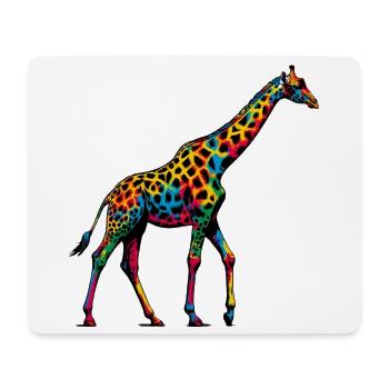 Giraffe - Mousepad (Querformat) - Weiß - Vorne