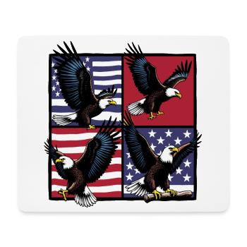 Bald eagle - Mouse Pad (horizontal) - white - Front