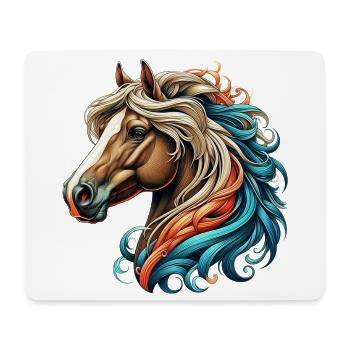 Pferd - Mousepad (Querformat) - Weiß - Vorne