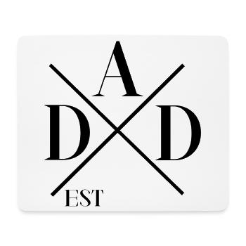 Personalisiertes EST-Vater-Sohn Shirt - Mousepad (Querformat) - Weiß - Vorne