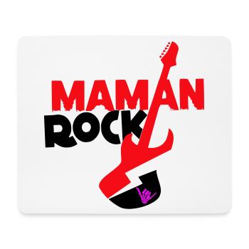 Maman rock - Tapis de souris (format paysage) - blanc - Devant