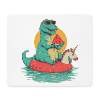 T-rex refroidissement - Tapis de souris (format paysage) - blanc - Devant