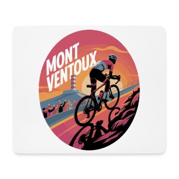 Radfahren am Mont Ventoux bei Sonnenuntergang - Mousepad (Querformat) - Weiß - Vorne