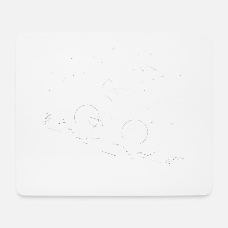 Zeitfahren in Peyragudes - Radfahren - Mousepad (Querformat) - Weiß