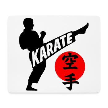 Karate - Mousepad (Querformat) - Weiß - Vorne