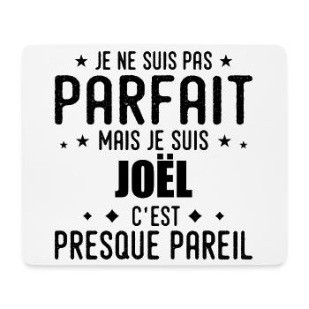 Joel : authentique, imparfait, top, perfection - Tapis de souris (format paysage) - blanc - Devant