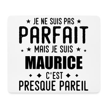 Mauritius: authentic, imperfect, top, perfection - Mouse Pad (horizontal) - white - Front