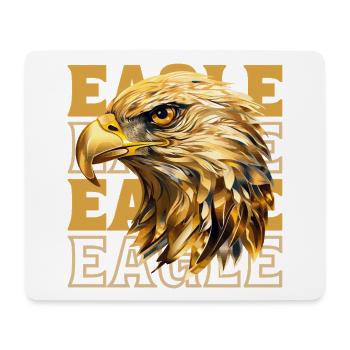 Tête d’aigle Or Oiseau de proie Oiseau Nature animale - Tapis de souris (format paysage) - blanc - Devant