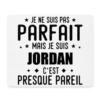 Jordan : authentique, imparfait, top, perfection - Tapis de souris (format paysage) - blanc - Devant