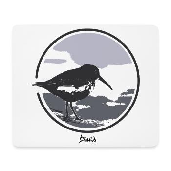 HGWILD - Bécasseau variable - Tapis de souris (format paysage) - blanc - Devant
