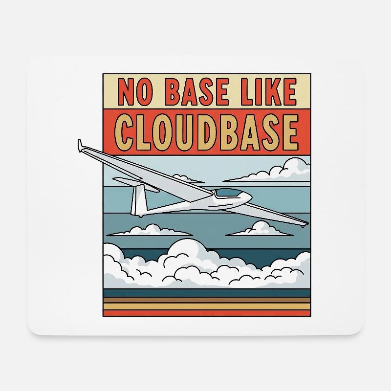 No Base Like Cloudbase - Mouse Pad (horizontal) - white
