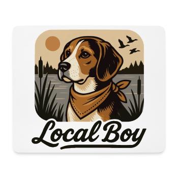 Local Boy - Beagle Jagd Hund Besitzer - Mousepad (Querformat) - Weiß - Vorne