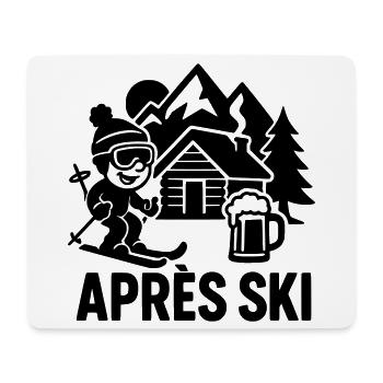 après ski outfit - Mousepad (Querformat) - Weiß - Vorne
