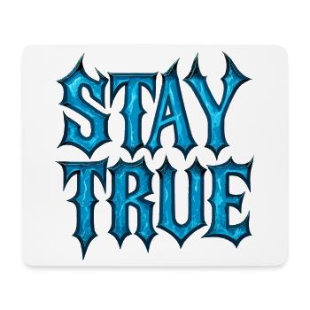 Stay True Design – Be Yourself Statement - Mouse Pad (horizontal) - white - Front