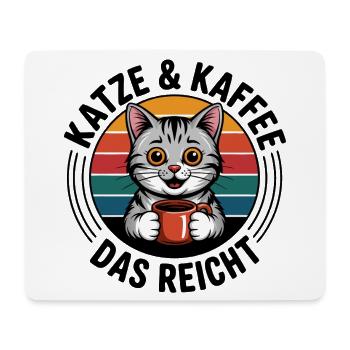 Coffee Hangover Retro Circle - Mouse Pad (horizontal) - white - Front