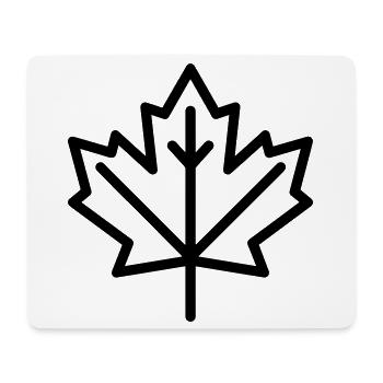 maple leaf - Mouse Pad (horizontal) - white - Front